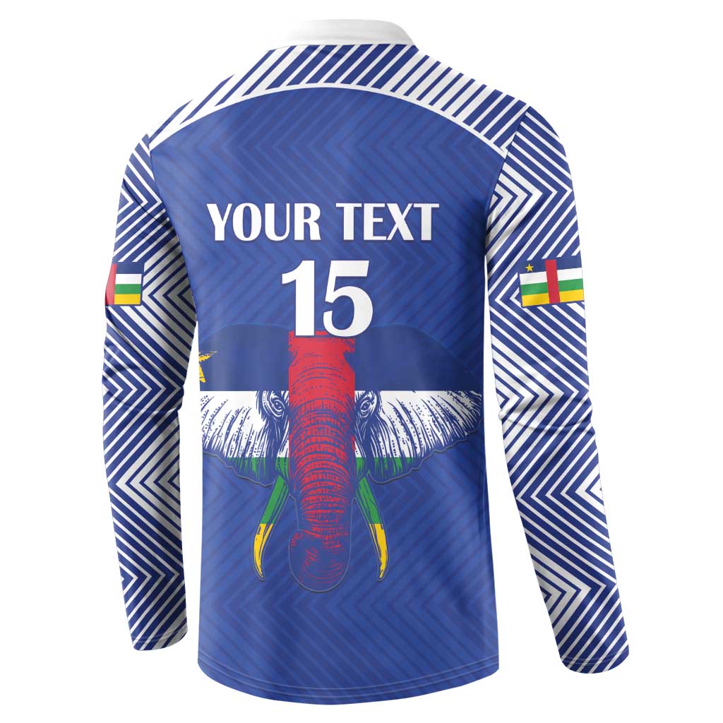 Custom Central African Republic Football Button Sweatshirt Go Champions