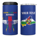 Afro Central African Republic Football Custom 4 in 1 Can Cooler Tumbler Go Champions - African Pride