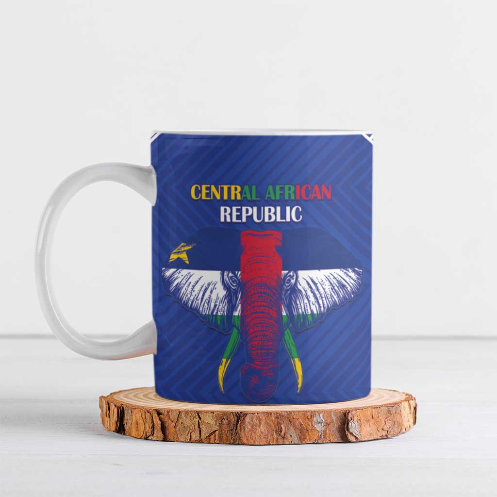 Custom Central African Republic Football Ceramic Mug Go Champions