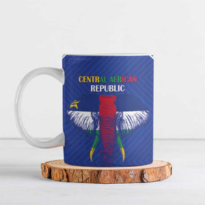 Custom Central African Republic Football Ceramic Mug Go Champions