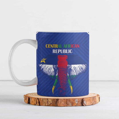 Custom Central African Republic Football Ceramic Mug Go Champions