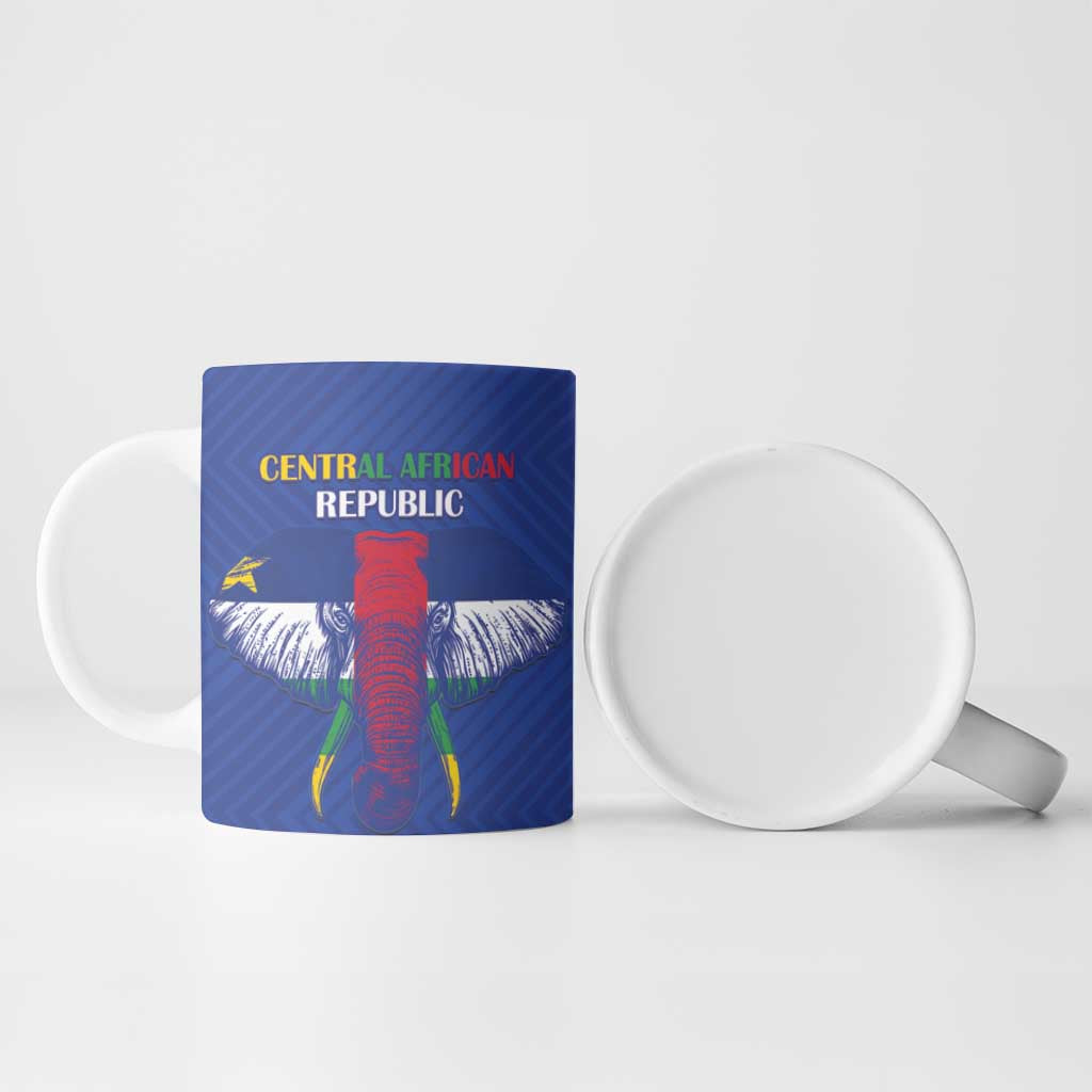 Custom Central African Republic Football Ceramic Mug Go Champions
