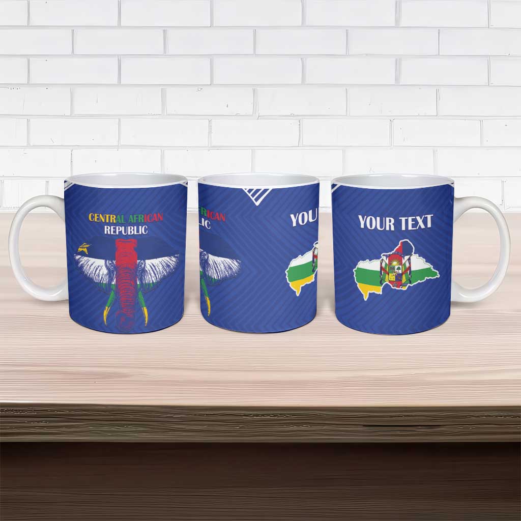 Custom Central African Republic Football Ceramic Mug Go Champions
