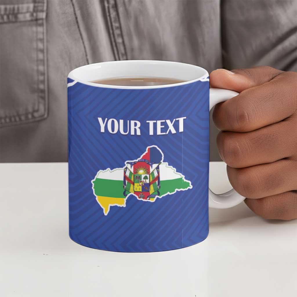 Custom Central African Republic Football Ceramic Mug Go Champions