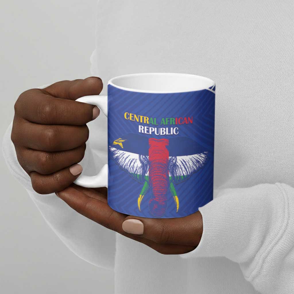 Custom Central African Republic Football Ceramic Mug Go Champions