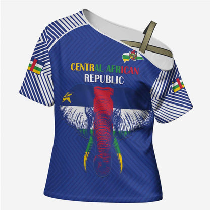 Custom Central African Republic Football Cross Shoulder Shirt Go Champions