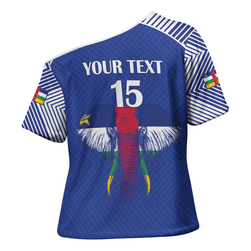 Custom Central African Republic Football Cross Shoulder Shirt Go Champions