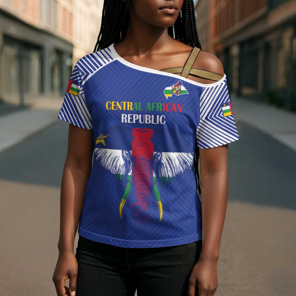 Custom Central African Republic Football Cross Shoulder Shirt Go Champions