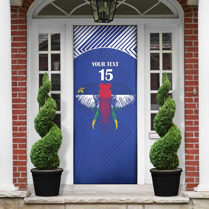 Custom Central African Republic Football Door Cover Go Champions