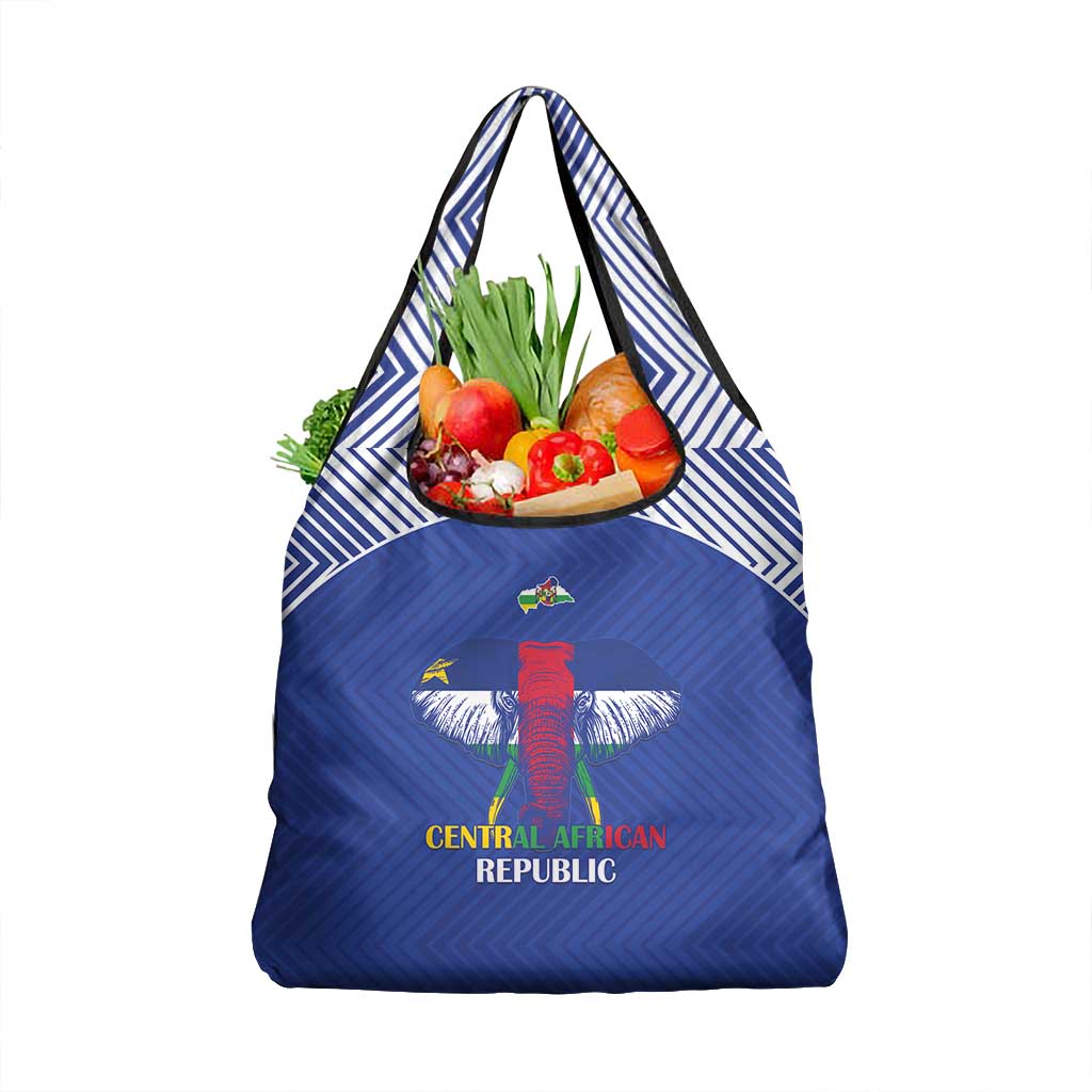 Afro Central African Republic Football Grocery Bag Go Champions - African Pride