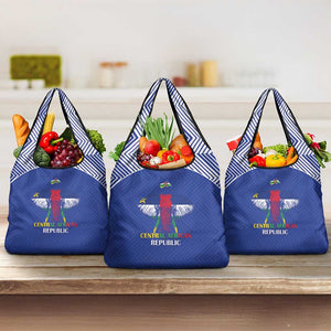 Afro Central African Republic Football Grocery Bag Go Champions - African Pride