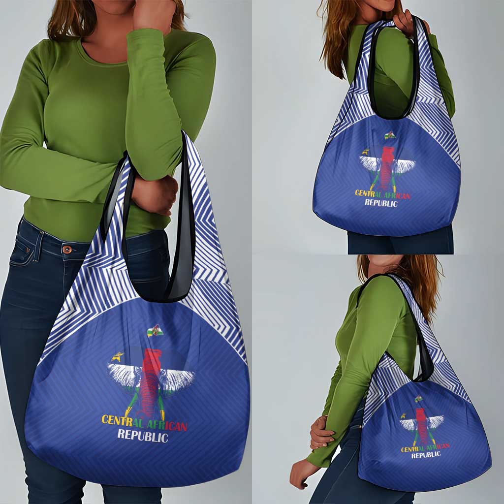Afro Central African Republic Football Grocery Bag Go Champions - African Pride