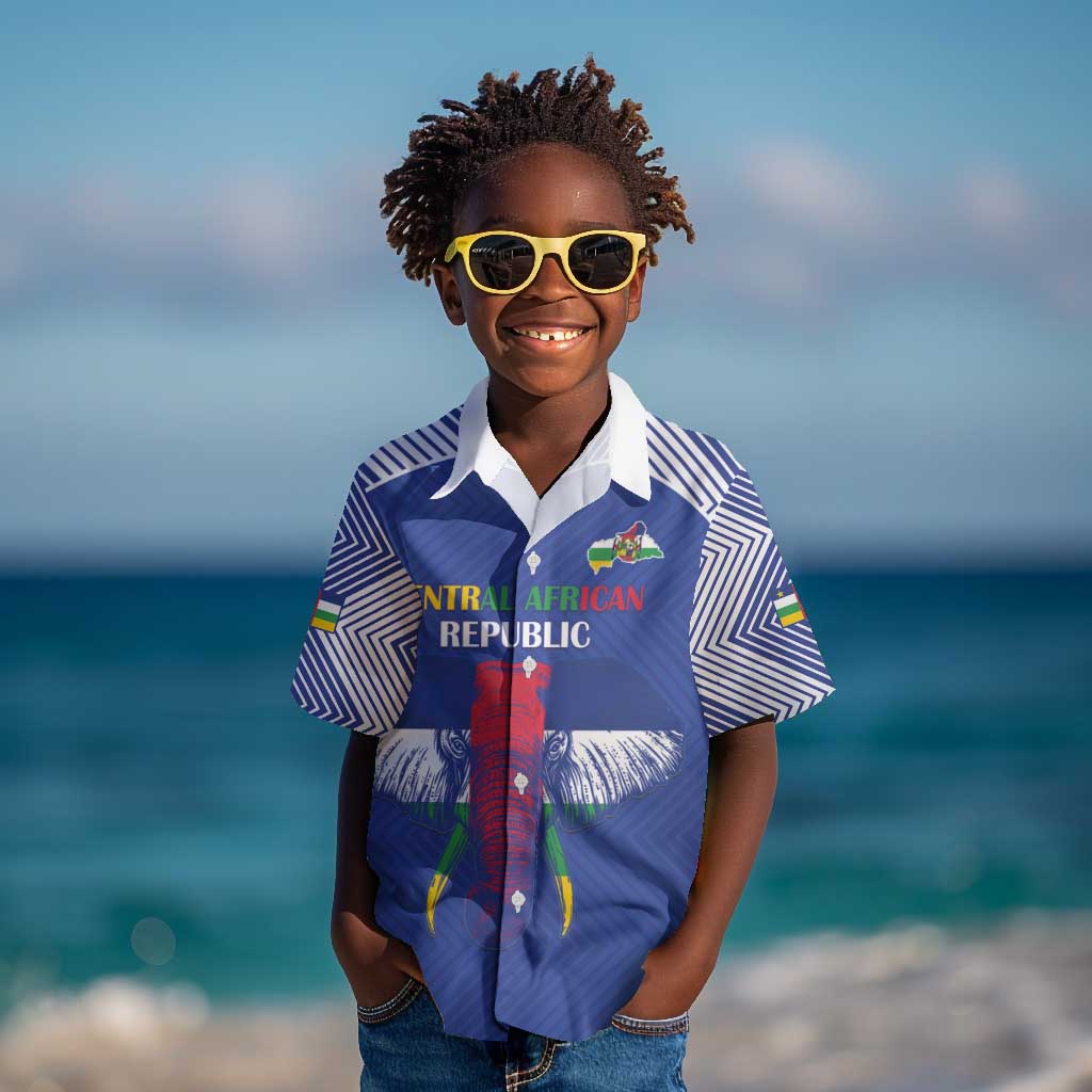 Afro Central African Republic Football Custom Kid Hawaiian Shirt Go Champions - African Pride