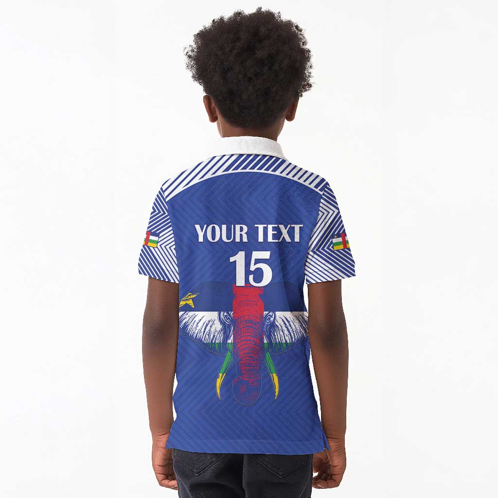 Afro Central African Republic Football Custom Kid Polo Shirt Go Champions - African Pride