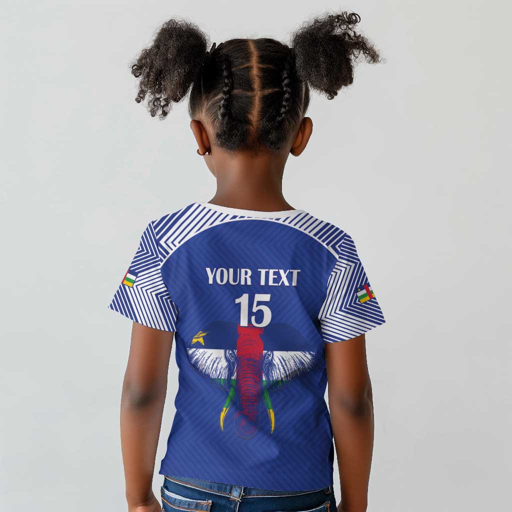 Afro Central African Republic Football Custom Kid T shirt Go Champions - African Pride