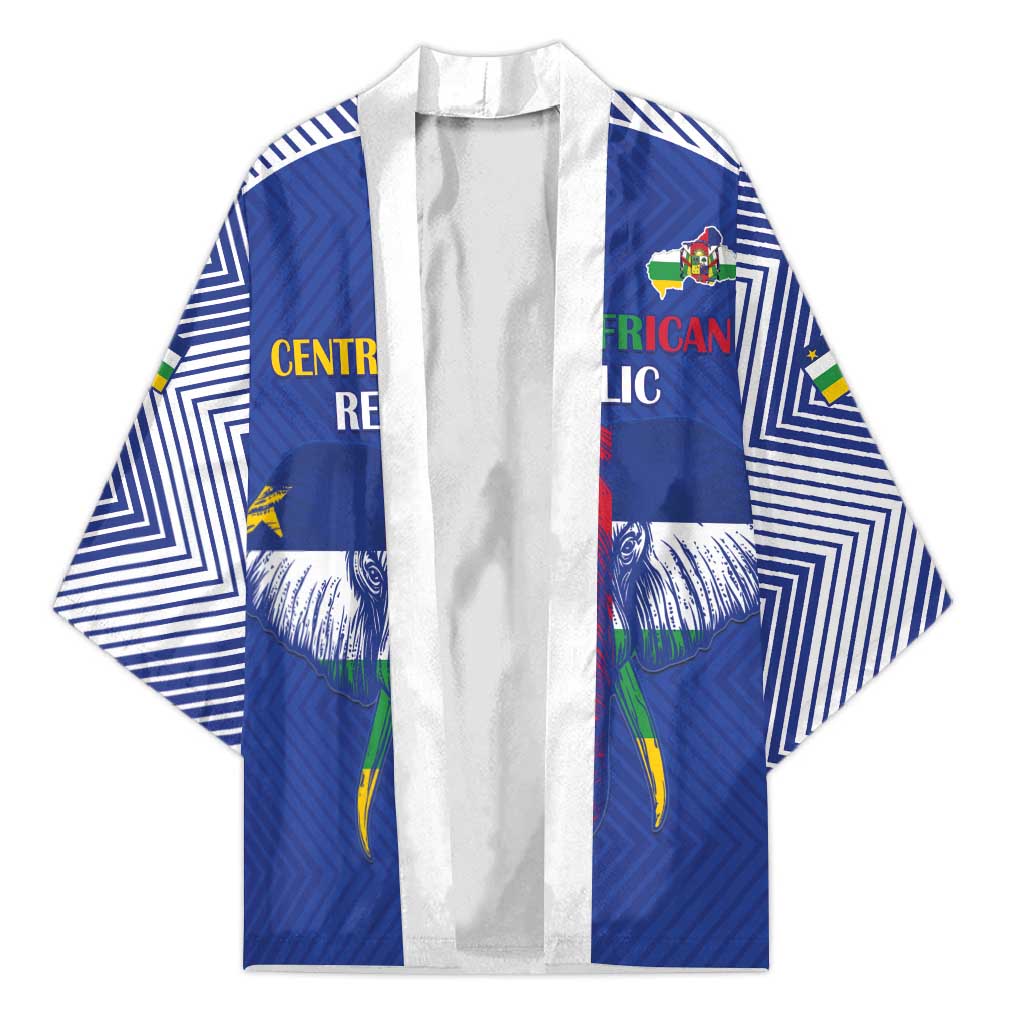 Custom Central African Republic Football Kimono Go Champions