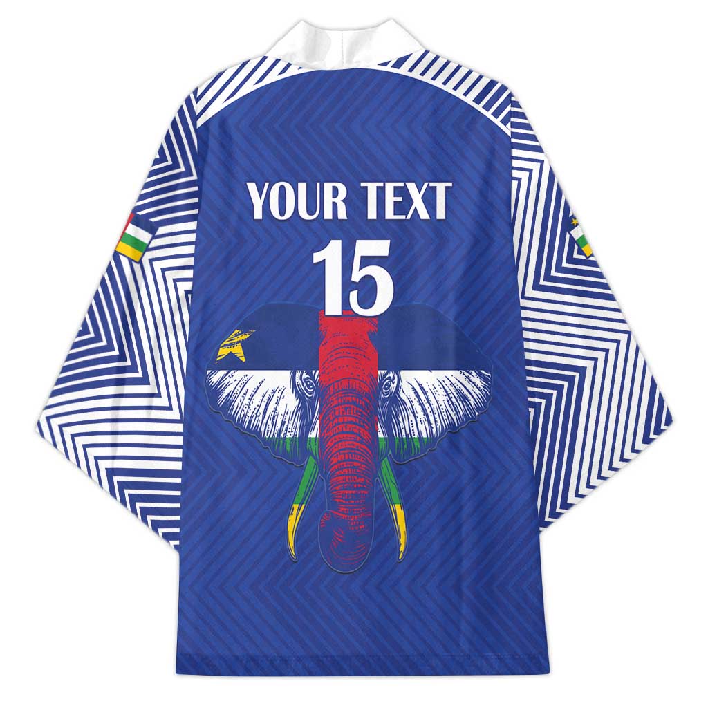 Custom Central African Republic Football Kimono Go Champions