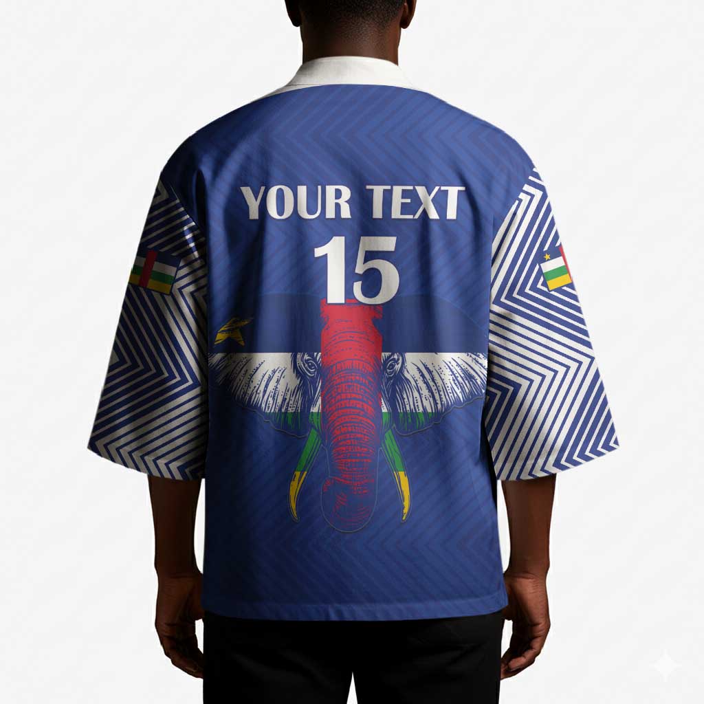 Custom Central African Republic Football Kimono Go Champions