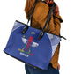 Afro Central African Republic Football Leather Tote Bag Go Champions - African Pride