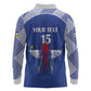 Afro Central African Republic Football Custom Long Sleeve Polo Shirt Go Champions - African Pride