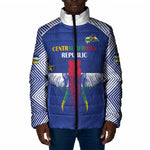Custom Central African Republic Football Padded Jacket Go Champions