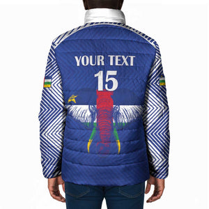 Custom Central African Republic Football Padded Jacket Go Champions