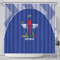 Afro Central African Republic Football Shower Curtain Go Champions - African Pride