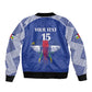Afro Central African Republic Football Custom Sleeve Zip Bomber Jacket Go Champions - African Pride