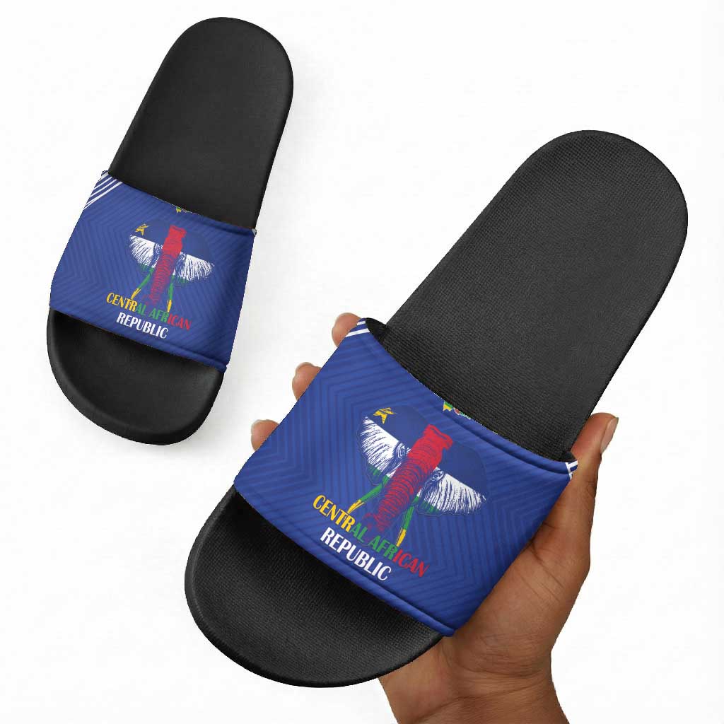 Central African Republic Football Slide Sandals Go Champions