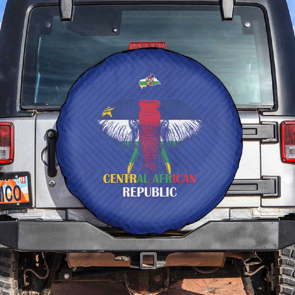 Afro Central African Republic Football Spare Tire Cover Go Champions - African Pride