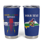 Afro Central African Republic Football Custom Tumbler Cup Go Champions - African Pride