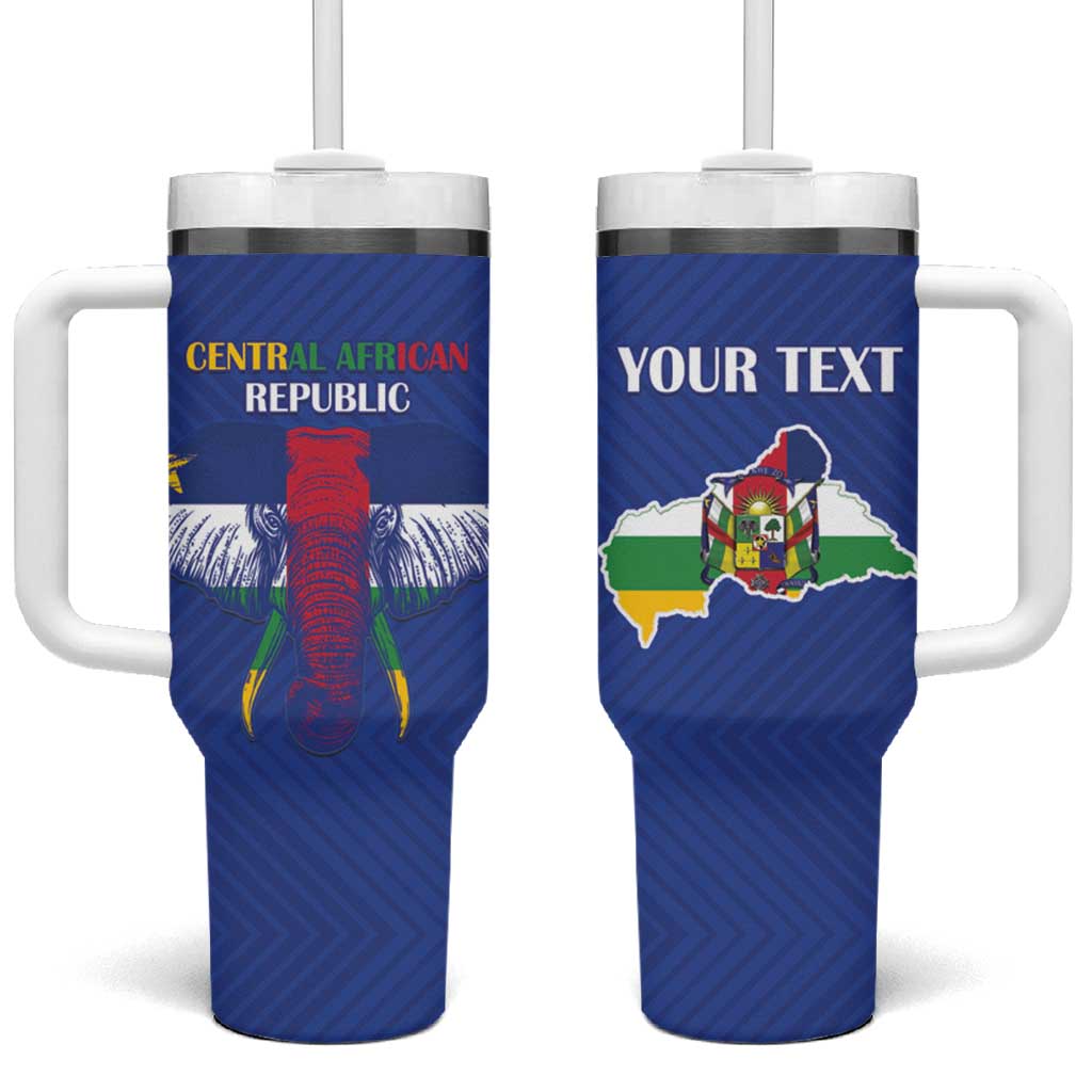 Afro Central African Republic Football Custom Tumbler With Handle Go Champions - African Pride
