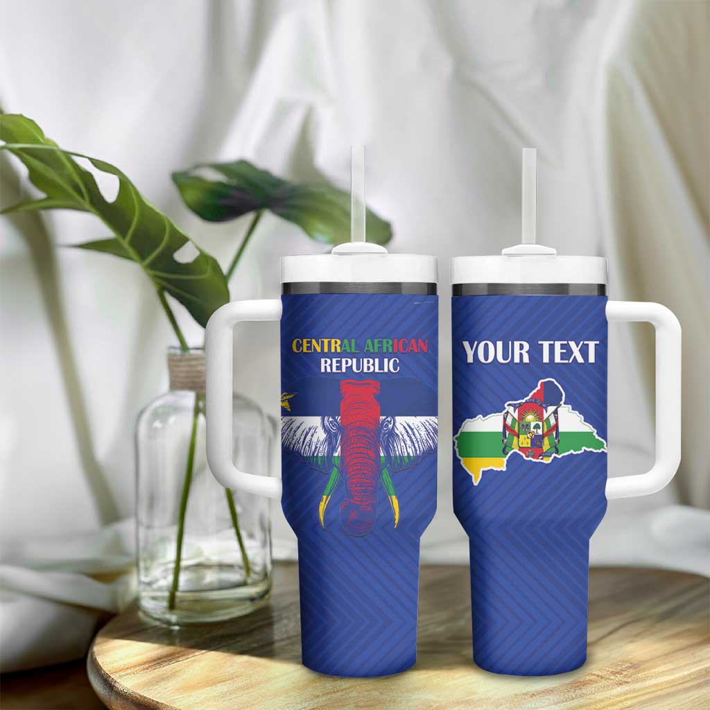 Afro Central African Republic Football Custom Tumbler With Handle Go Champions - African Pride