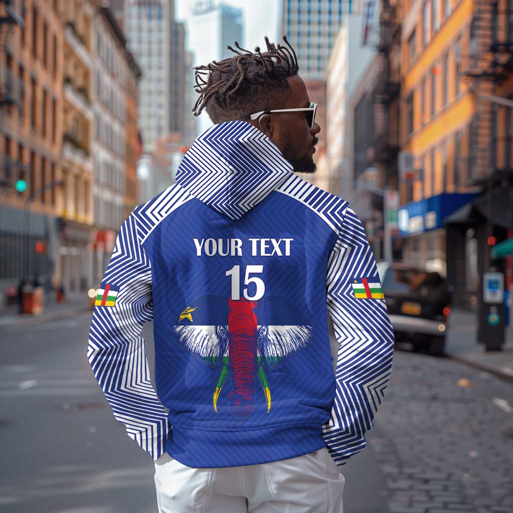 Afro Central African Republic Football Custom Zip Hoodie Go Champions - African Pride