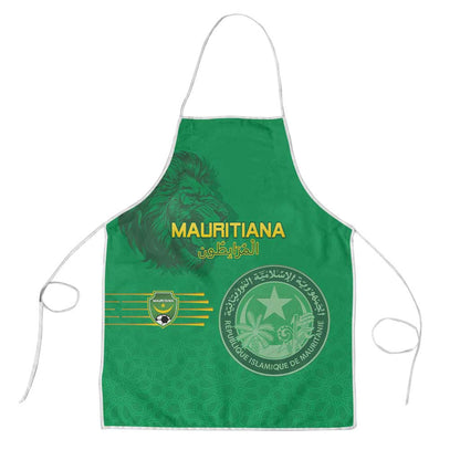 Mauritania Football Apron Coat Of Arms With Islamic Pattern