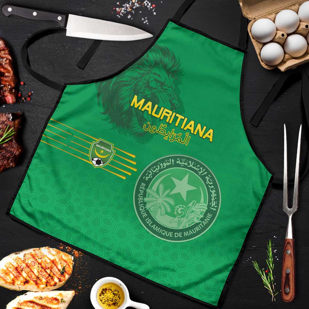 Mauritania Football Apron Coat Of Arms With Islamic Pattern