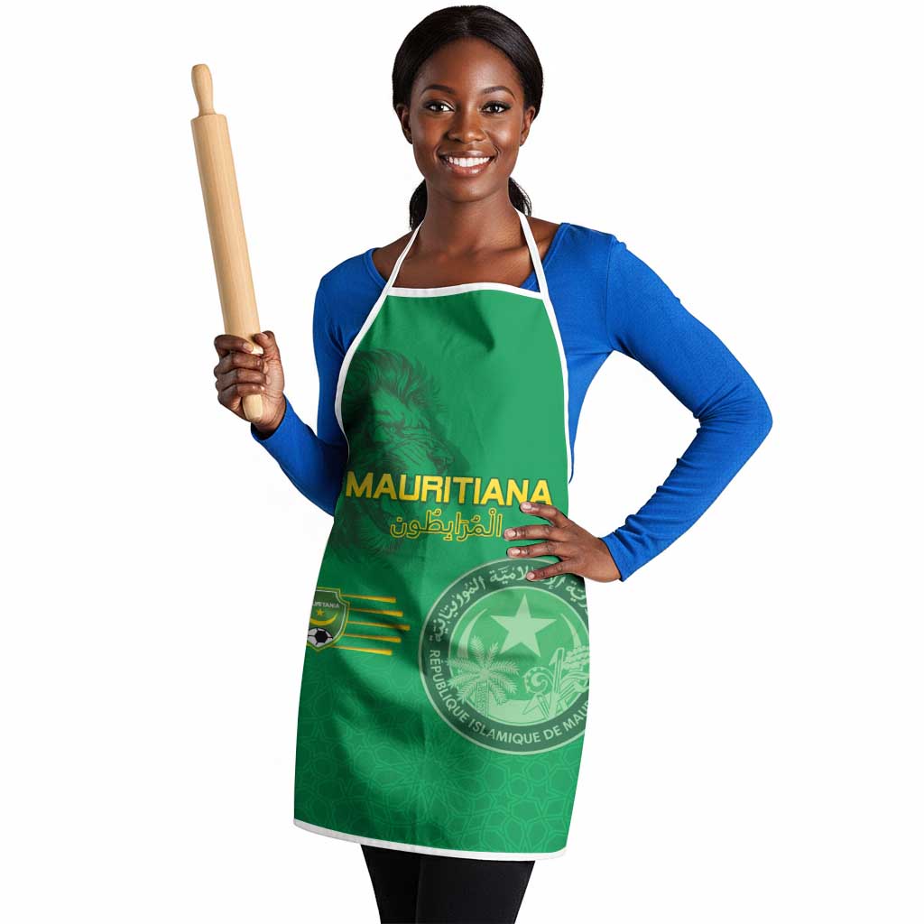 Mauritania Football Apron Coat Of Arms With Islamic Pattern