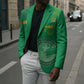 Custom Mauritania Football Blazer Coat Of Arms With Islamic Pattern