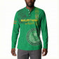 Custom Mauritania Football Button Sweatshirt Coat Of Arms With Islamic Pattern