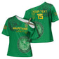 Custom Mauritania Football Cross Shoulder Shirt Coat Of Arms With Islamic Pattern
