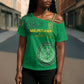 Custom Mauritania Football Cross Shoulder Shirt Coat Of Arms With Islamic Pattern