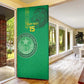 Custom Mauritania Football Door Cover Coat Of Arms With Islamic Pattern
