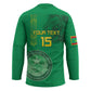 Custom Mauritania Football Hockey Jersey Coat Of Arms With Islamic Pattern