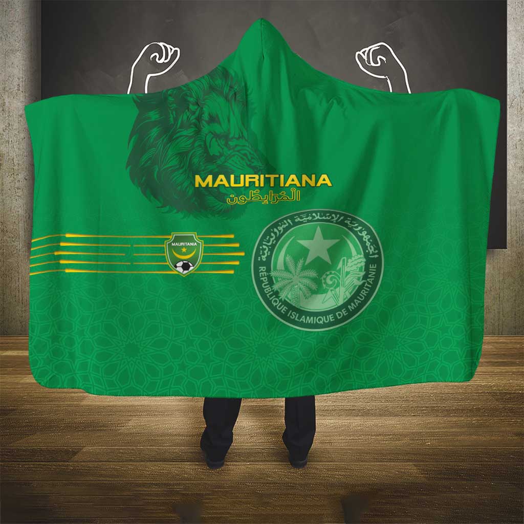 Afro Mauritania Football Hooded Blanket Go Al-Murabitun - African Pride