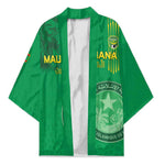 Custom Mauritania Football Kimono Coat Of Arms With Islamic Pattern