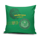 Mauritania Football Pillow Cover Coat Of Arms With Islamic Pattern