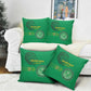 Mauritania Football Pillow Cover Coat Of Arms With Islamic Pattern