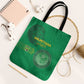 Mauritania Football Tote Bag Coat Of Arms With Islamic Pattern