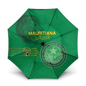 Mauritania Football Umbrella Coat Of Arms With Islamic Pattern