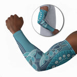 Personalized South Africa Whale Fes Arm Sleeves African Shwe Shwe Pattern
